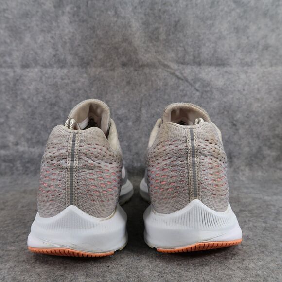 Nike Shoes Womens 9 Athletic Trainer Zoom Winflo 5 Running Comfort Grey Orange - Picture 7 of 14